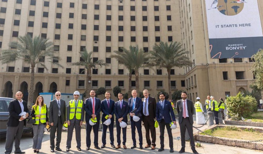 Investment partners stand in front of CairoHouse. Courtesy of Daily News Egypt.